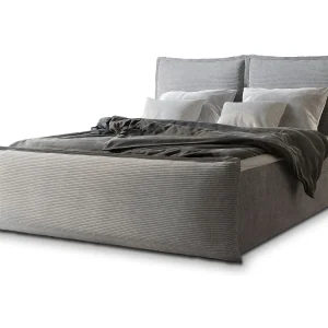 Boxspringbed MONTA 140×200 cm Set met hoofdbord, bedbodem en matras, Lichtgrijs Boxspringbed MONTA 140×200 cm Set met hoofdbord, bedbodem en matras, Lichtgrijs