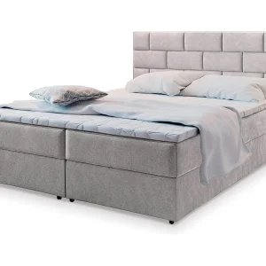 Boxspringbed KERLO 180×200 cm Set met hoofdbord, bedbodem en matras, Beige