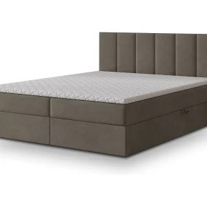 Boxspringbed MERIL 180×200 cm Set met hoofdbord, bedbodem en matras, Bruin Boxspringbed MERIL 180×200 cm Set met hoofdbord, bedbodem en matras, Bruin