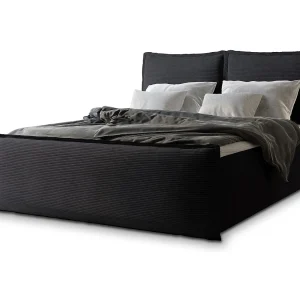 Boxspringbed MONTA 140×200 cm Set met hoofdbord, bedbodem en matras, Zwart Boxspringbed MONTA 140×200 cm Set met hoofdbord, bedbodem en matras, Zwart