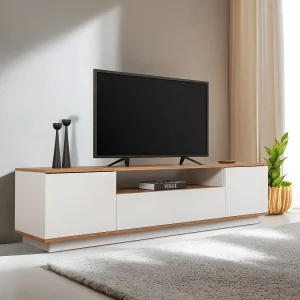 "Veramont" Houten TV-standaard – Modern Design – Bruin – 180 x 44 x 44 cm