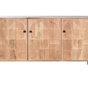 Buffet Acacia Metaal 145x40x80 Bruin