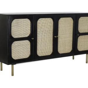 Buffet Mango Ratan 150x40x78 Zwart Buffet Mango Ratan 150x40x78 Zwart
