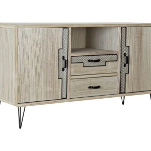 Buffet Paulownia Metaal 120x41x65 Natuurlijk Buffet Paulownia Metaal 120x41x65 Natuurlijk