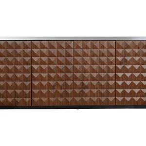 Buffetkast van MDF, 188,4 x 42,1 x 80,6 cm, bruine ruiten. Buffetkast van MDF, 188,4 x 42,1 x 80,6 cm, bruine ruiten.