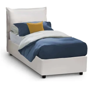 Talamo Italia Eenpersoonsbed Carmen Wit Inclusief Matras, Afneembaar, Opslagruimte Made in Italy Talamo Italia Eenpersoonsbed Carmen Wit Inclusief Matras, Afneembaar, Opslagruimte Made in Italy