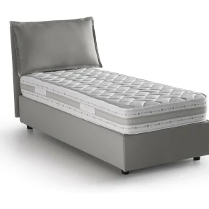 Italia Bed Eenpersoons Carolina Grijs Inclusief Matras, Afneembaar, Met Opbergruimte Made in Italy Italia Bed Eenpersoons Carolina Grijs Inclusief Matras, Afneembaar, Met Opbergruimte Made in Italy