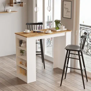 "Setup" Houten Eettafel – Bruin – 120 x 52 x 102 cm – Modern en Elegant Ontwerp