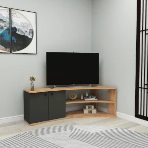 Moderne Bruin Houten TV-standaard "Termera" – 135 x 67 x 48 cm – Elegant Ontwerp en Praktisch Moderne Bruin Houten TV-standaard "Termera" – 135 x 67 x 48 cm – Elegant Ontwerp en Praktisch