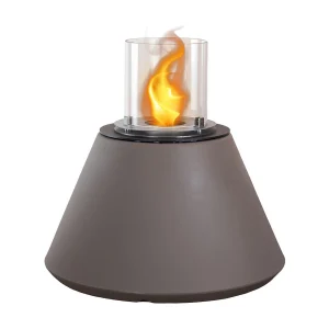 Brasero de jardin cheminée au bioéthanol pour intérieur et extérieur STROMBOLI Tortora d.60 x h56