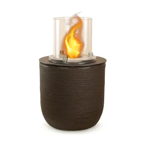 Brasero de jardin cheminée au bioéthanol pour intérieur et extérieur RAFFAELLO Terra Brown d.35 x h55 Brasero de jardin cheminée au bioéthanol pour intérieur et extérieur RAFFAELLO Terra Brown d.35 x h55