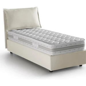 Talamo Italia Eenpersoonsbed Carolina Beige Met Matras, Afneembare Bekleding, Opbergruimte Made in Italy Talamo Italia Eenpersoonsbed Carolina Beige Met Matras, Afneembare Bekleding, Opbergruimte Made in Italy