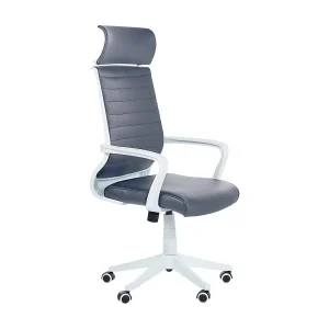 Bureaustoel kunstleer grijs LEADER Bureaustoel kunstleer grijs LEADER