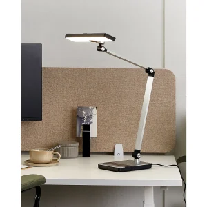 LED bureaulamp LACERTA Met draadloze oplader Metaal Zilver LED bureaulamp LACERTA Met draadloze oplader Metaal Zilver