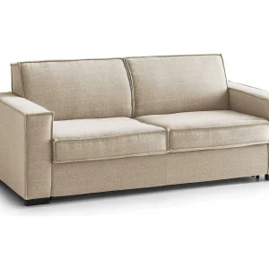 Talamo Italië 2-zits vaste bank Carol 95x160x90h cm Beige Afneembaar, Opbergruimte voor kussens, Wasbaar Made in Italy Talamo Italië 2-zits vaste bank Carol 95x160x90h cm Beige Afneembaar, Opbergruimte voor kussens, Wasbaar Made in Italy