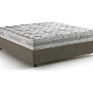Talamo Italia Tweepersoonsbed Carlotta Grijs, Inclusief Afneembare Matras, Opbergruimte Made in Italy Talamo Italia Tweepersoonsbed Carlotta Grijs, Inclusief Afneembare Matras, Opbergruimte Made in Italy