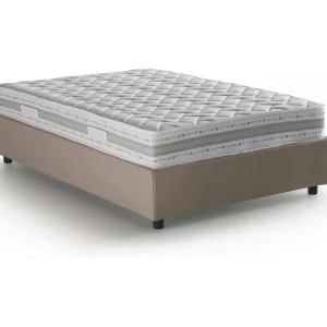 Talamo Italia Eenpersoonsbed Chiara Grijs Tortora Inclusief Matras, Afneembaar, Opslagvak Made in Italy Talamo Italia Eenpersoonsbed Chiara Grijs Tortora Inclusief Matras, Afneembaar, Opslagvak Made in Italy