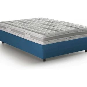 Talamo Italia Bed Anderhalf Persoon Chiara blauw Inclusief Matras, Afneembaar, Opslagruimte Made in Italy Talamo Italia Bed Anderhalf Persoon Chiara blauw Inclusief Matras, Afneembaar, Opslagruimte Made in Italy