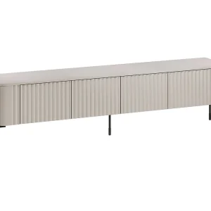 Brembana tv-meubel, één legplank, 190x40x50h cm beige, 4 deuren, 4 vakken Brembana tv-meubel, één legplank, 190x40x50h cm beige, 4 deuren, 4 vakken