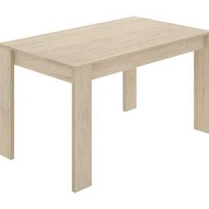 Dmora Vast Tafel Censo 81×138,5x77h cm Bruin 6 Personen Rechthoekig, Structuurmateriaal in Veredeld Hout
