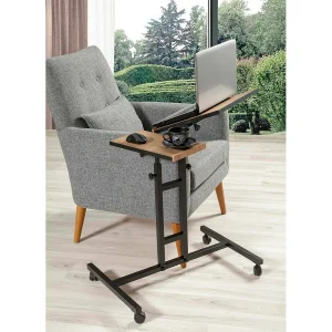 Bureau Cairoli Zwart 67×45.5×87 cm – PC Houder en Opbergruimte Bureau Cairoli Zwart 67×45.5×87 cm – PC Houder en Opbergruimte