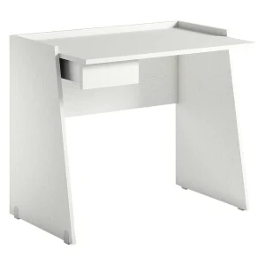 Dmora Bureau Calendula 60x90x80h cm Wit, 1 Lade, Structuur en Blad van Spaanplaat, Made in Italy Dmora Bureau Calendula 60x90x80h cm Wit, 1 Lade, Structuur en Blad van Spaanplaat, Made in Italy