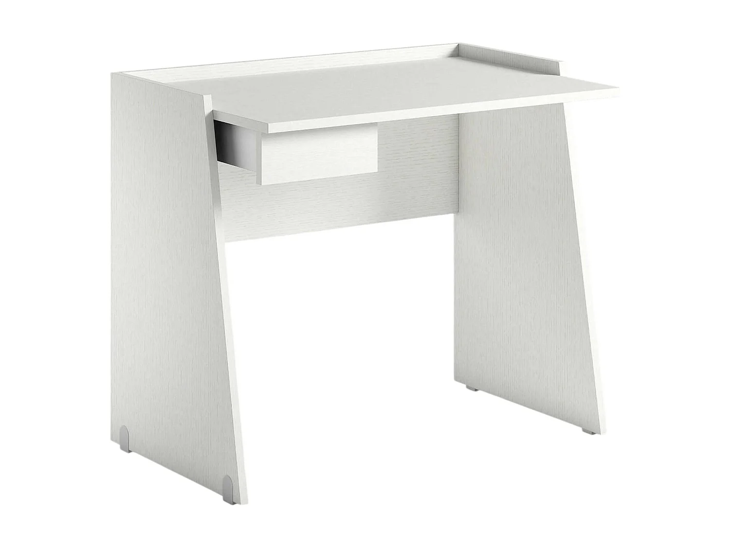 Dmora Bureau Calendula 60x90x80h cm Wit, 1 Lade, Structuur en Blad van Spaanplaat, Made in Italy