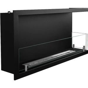 Cheminée bioéthanol encastrable d'angle biocheminée 90×45 SUTRI 90 DX Cheminée bioéthanol encastrable d'angle biocheminée 90×45 SUTRI 90 DX