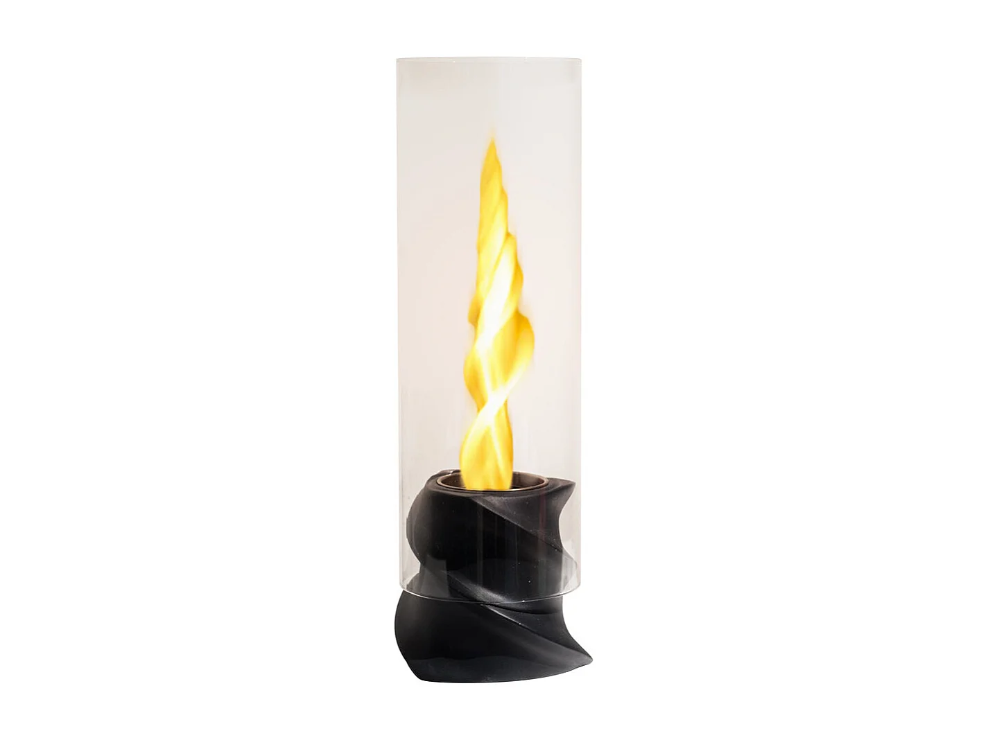 Cheminée bio de table au bioéthanol NIZZA Noir D14,5 x H46,5 interne externe