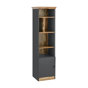 Castor Boekenkast 5 open Grijs/eiken