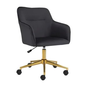 Caspar bureaustoel Grijs/Goud Caspar bureaustoel Grijs/Goud