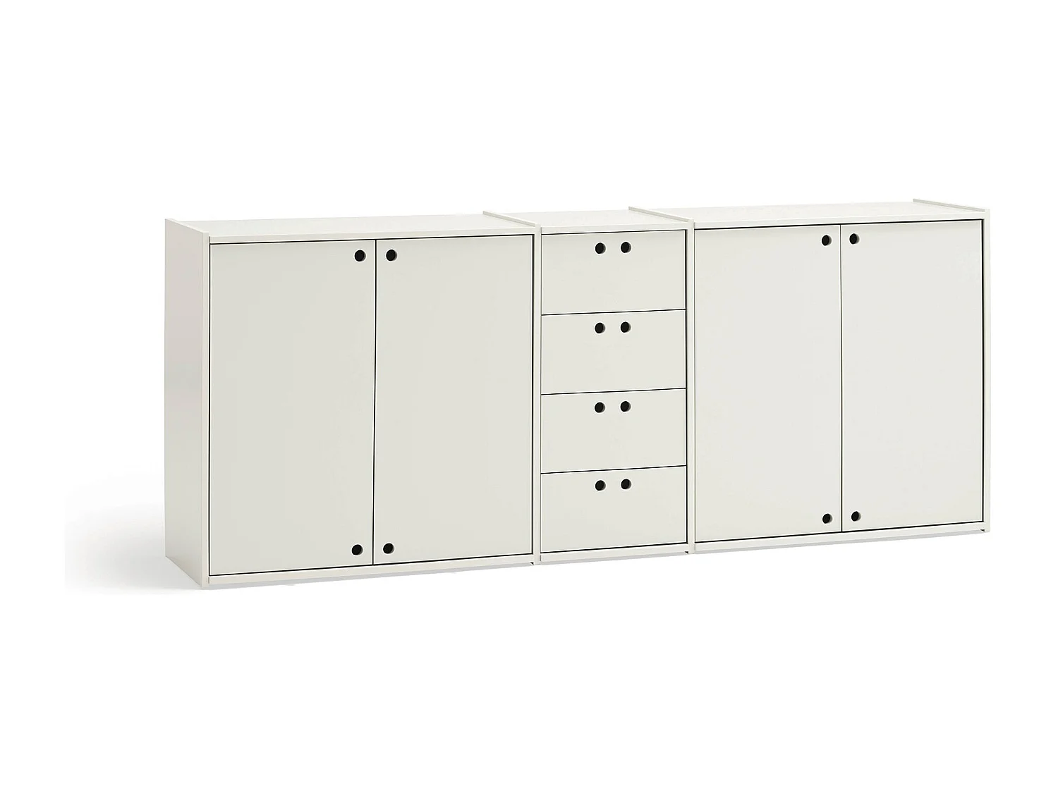 Buffetkast met 4 deuren en 4 lades, 197 x 80 cm