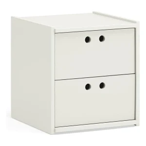 Chevettafel met 2 lades, 40 x 42 cm