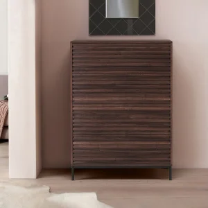 G Commode 4 Laden Notenhout