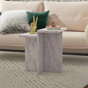 Brielle | Salontafel in Wit Marmerlook Brielle | Salontafel in Wit Marmerlook