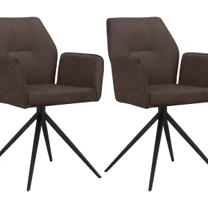 Capo Eetkamerstoel 2pk Bruin Capo Eetkamerstoel 2pk Bruin