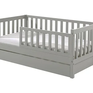 Cama Vipack Tod 70X140 Incluindo Estrado e Gaveta Cinzento PETITS-MEUBLES