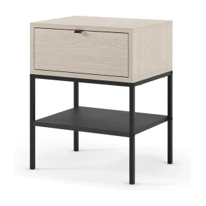 Chevet tafel met metalen poten, 45 x 56 cm