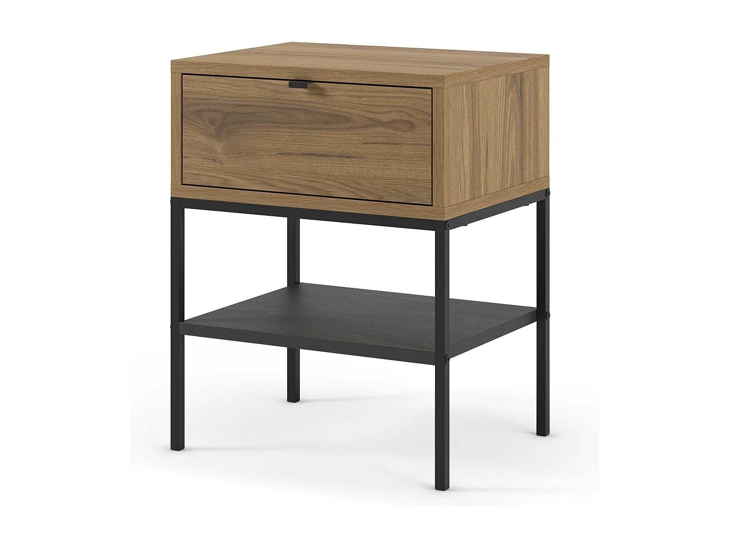 Chevet tafel met metalen poten, 45 x 56 cm