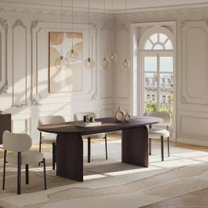 Eettafel 8 personen in acaciahout – Donker naturel – BRASLI van Maison Céphy