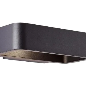 Buitenwandlamp LED BRILLIANT GOLDA 7W 510lm Mat Zwart IP54 Warm Wit Licht 3000K