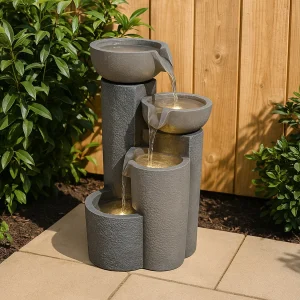 Cascade Buiten Waterornament Elektrisch Tuin Fontein LED Pomp Tranquil Tiers Cascade Buiten Waterornament Elektrisch Tuin Fontein LED Pomp Tranquil Tiers