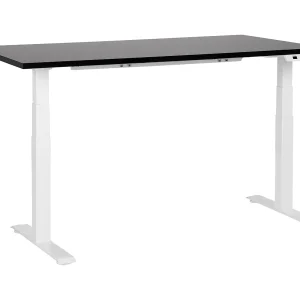 Bureau elektrisch verstelbaar zwart/wit 160 x 72 cm DESTINES