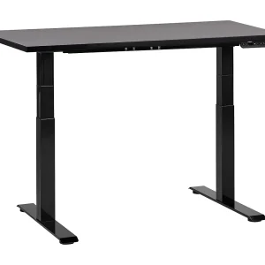 Bureau elektrisch verstelbaar zwart 120 x 72 cm DESTINES