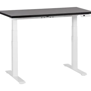 Bureau elektrisch verstelbaar zwart/wit 120 x 72 cm DESTINES