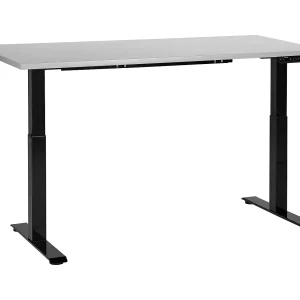 Bureau elektrisch verstelbaar grijs/zwart 160 x 72 cm DESTINES