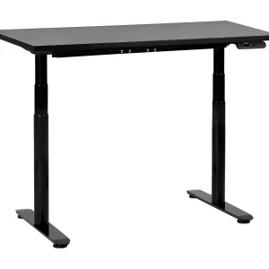 Bureau elektrisch verstelbaar zwart 120 x 72 cm DESTINAS