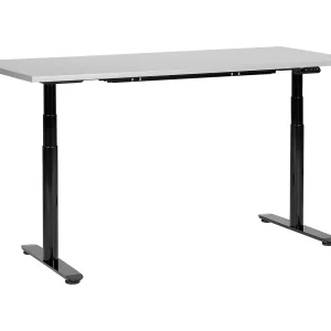 Bureau elektrisch verstelbaar grijs/zwart 160 x 72 cm DESTINAS