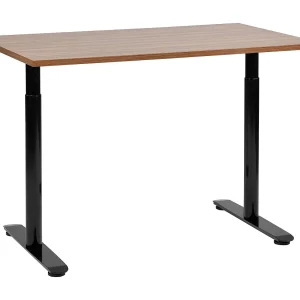 Bureau handmatig verstelbaar donkerbruin/zwart 120 x 72 cm DESTINAS Bureau handmatig verstelbaar donkerbruin/zwart 120 x 72 cm DESTINAS