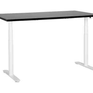Bureau elektrisch verstelbaar zwart/wit 160 x 72 cm DESTINAS